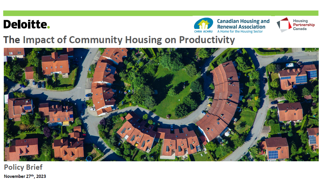 Economic Study: The Impact of Community Housing on Productivity ...